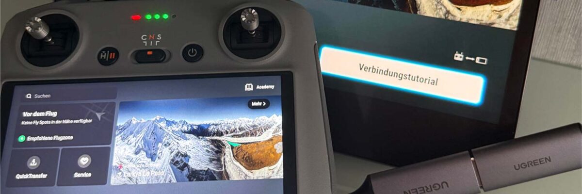 Apple iPad Pro als Zusatz-Display für DJI RC2 Fernsteuerung
